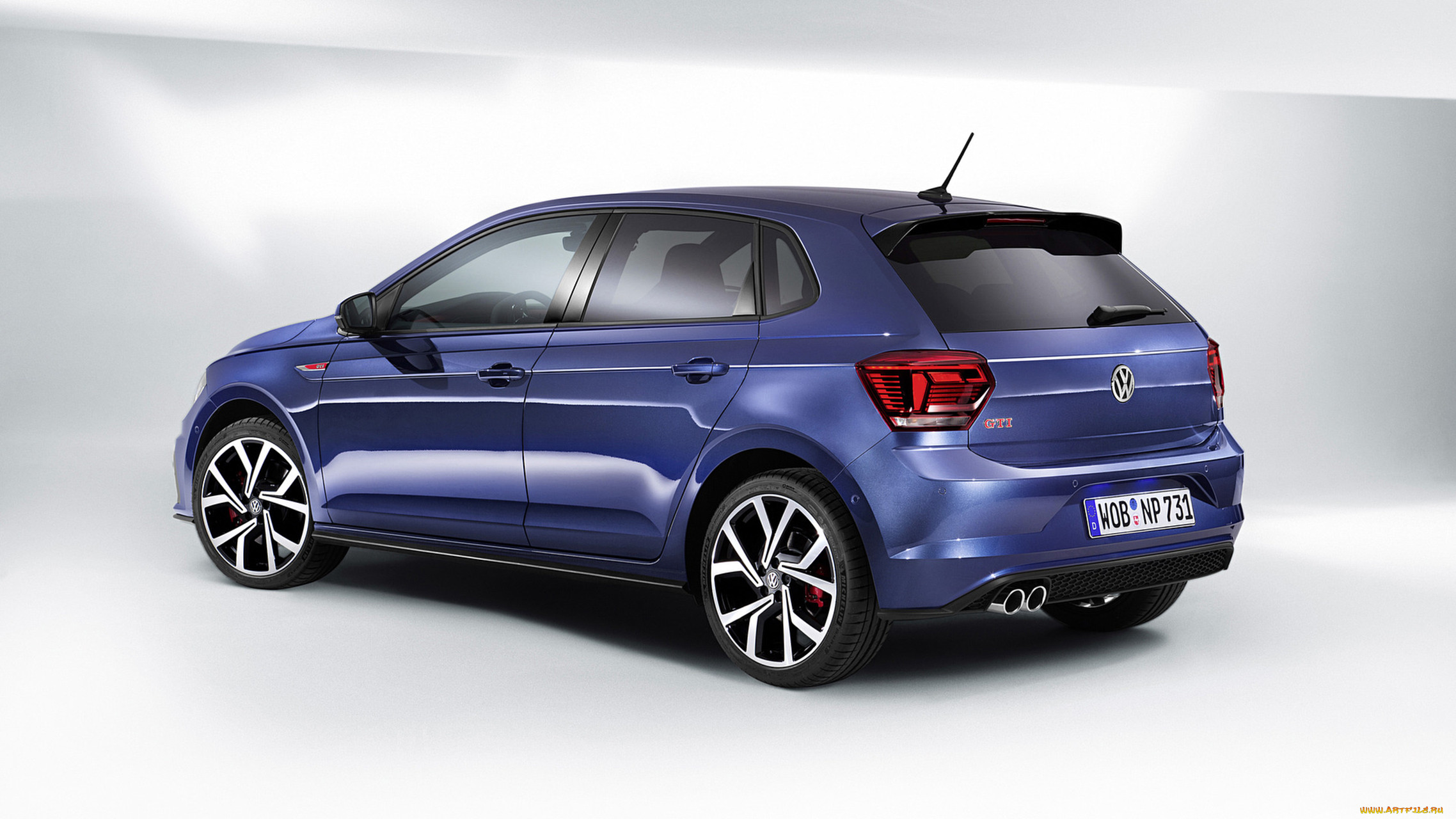 volkswagen polo gti 2018, , volkswagen, blue, 2018, gti, polo